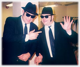 Chris and Geoff Dahl as the Blues Brothers