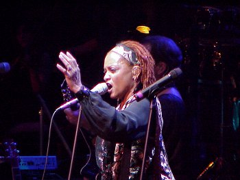 Backup singer Julia Waters, also with Neil in 1992 and 1993